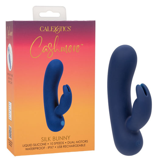 California Exotics Cashmere Silk Bunny – Dual-Motor Liquid Silicone Rabbit Vibrator
