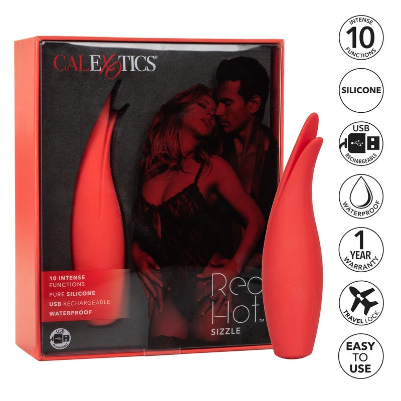 USB Rechargeable Red Hot™ Sizzle Massager by CalExotics