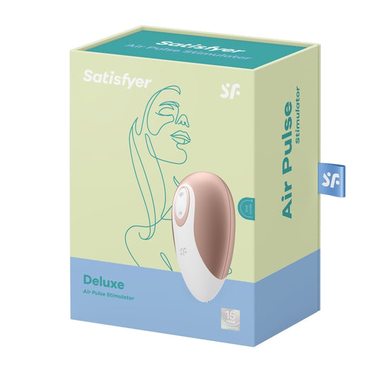 Satisfyer Deluxe Air Pulse Stimulator in rose gold design