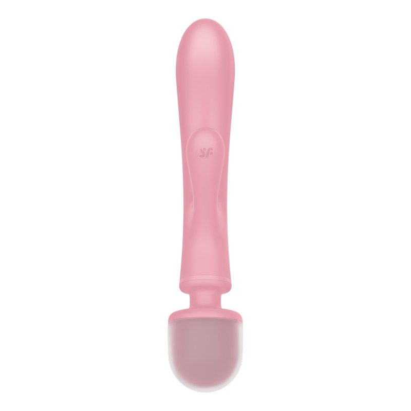 Satisfyer Triple Lover – Pink 2-in-1 Rabbit Vibrator and Wand Massager with 3 Motors
