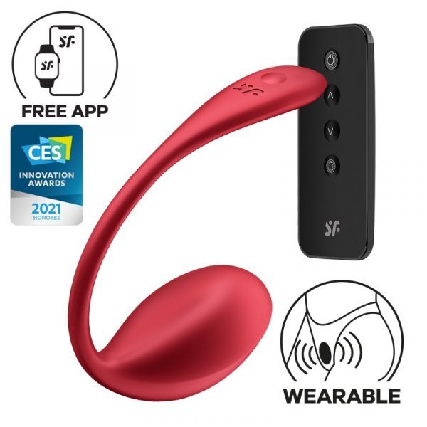 Satisfyer Ribbed Petal Wearable Vibrator – App & Remote Control