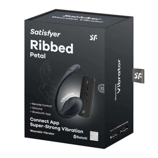 Satisfyer Ribbed Petal Wearable Vibrator – App & Remote Control