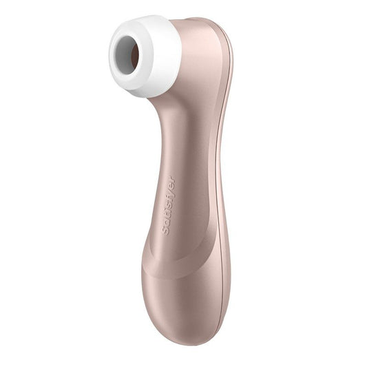 Side View of Satisfyer Pro 2 with Soft Silicone Nozzle