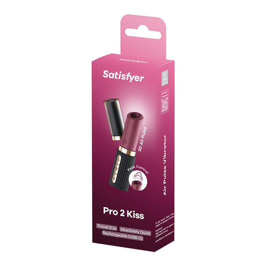 Satisfyer Pro 2 Kiss air pulse clitoral stimulator with silicone body
