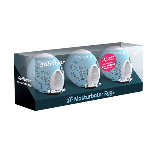 Satisfyer Masturbator Egg 3 Pack – Savage