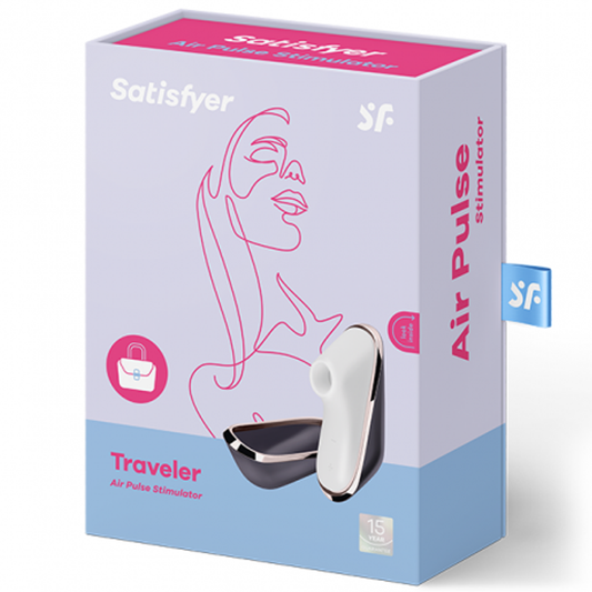 Satisfyer Traveler – Air-Pulse Clitoral Stimulator with Magnetic Cap