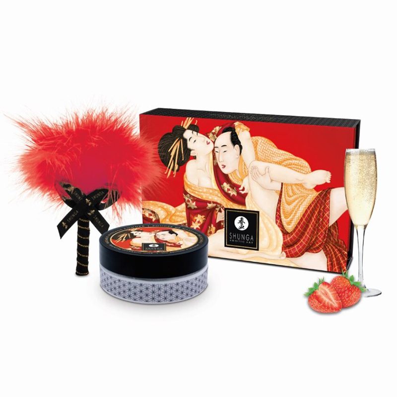 Shunga Strawberry Wine powder – for foreplay and freshness