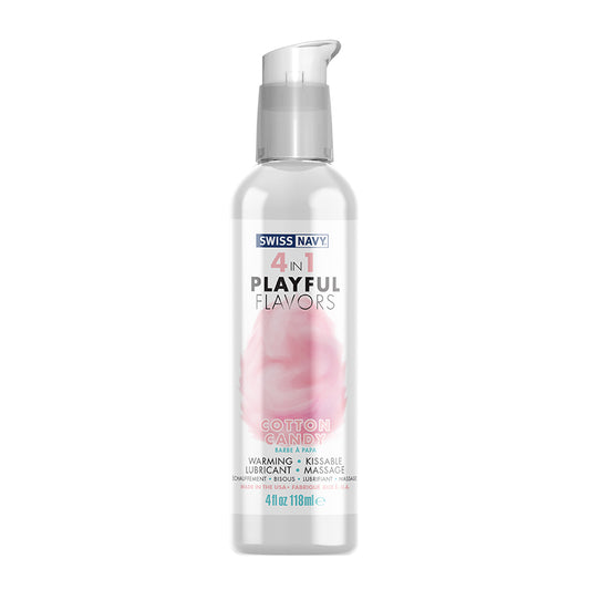 Swiss Navy Playful Flavors Cotton Candy 4-in-1 Lube - 4 oz