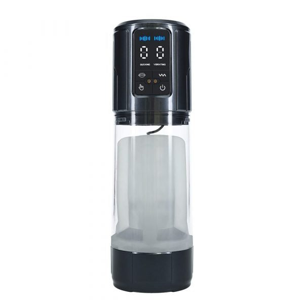 Shots Pumped UltraLift Automatic Penis Pump – Gun Metal masturbator with smooth sleeve and powerful suction