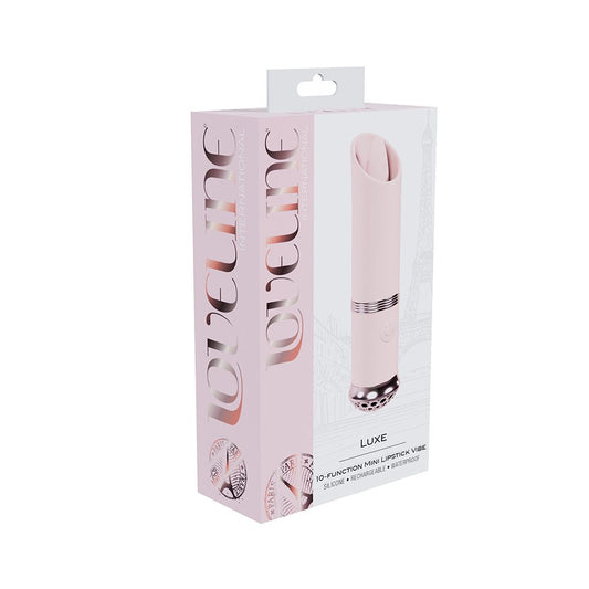 Shots Luxe Lipstick Vibe – Compact Clitoral Vibrator with Light-Up Base and Elegant Silicone Tip