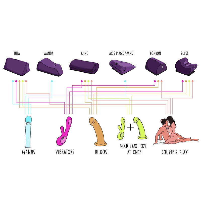 Liberator Tula Toy Mount Aubergine / Black - Various Colors