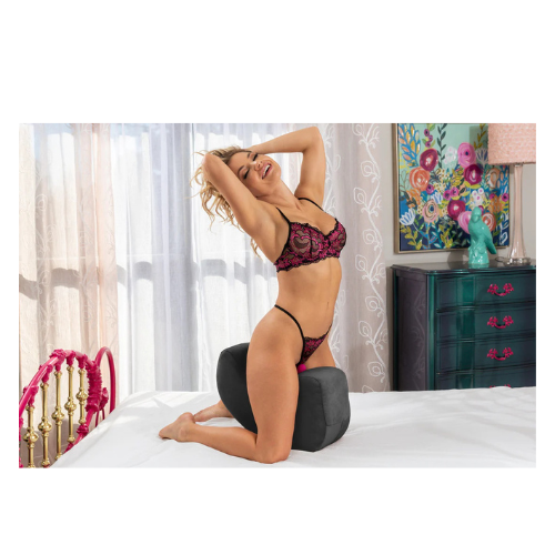 Liberator Puls Sex Toy Mount in black velvet fabric
