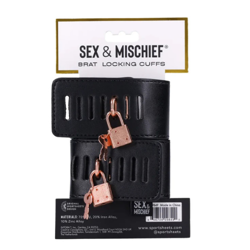 Sportsheets Brat Locking Cuffs