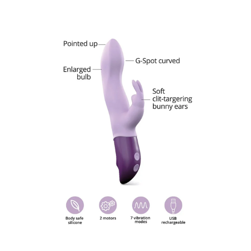 Love To Love Hello Rabbit Vibrator- Viva Mauve