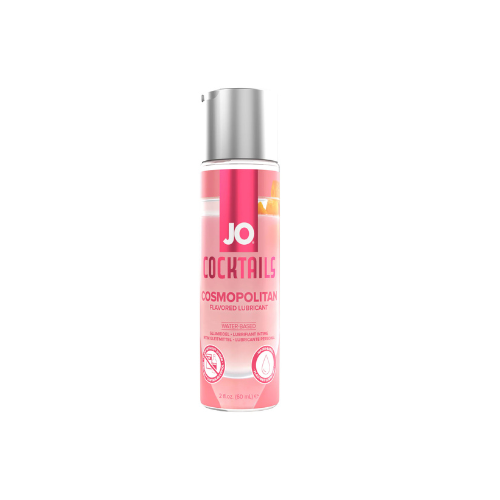 System JO Cocktails Cosmopolitan Flavored Lube – Cranberry Lime Water-Based Oral Lubricant (Sugar-Free)