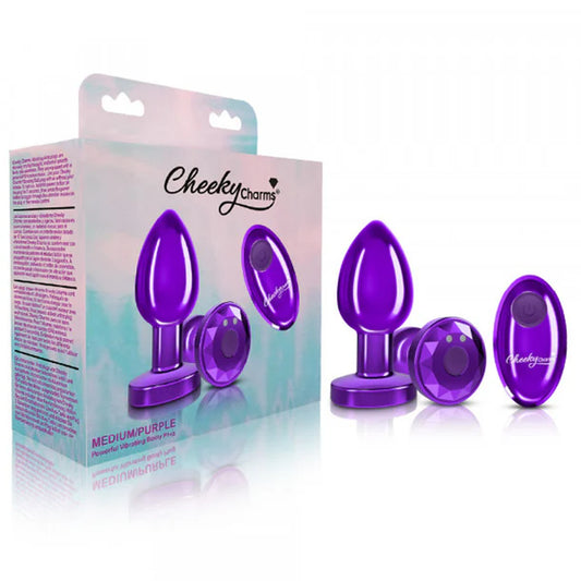 Cheeky Charms Vibrating Medium Metal Plug