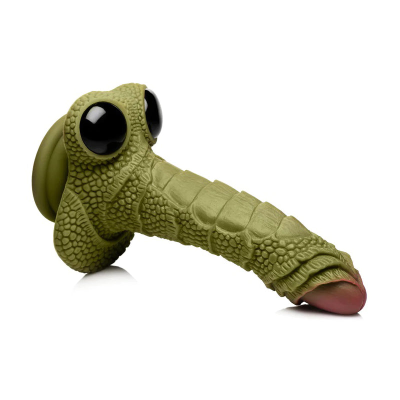 Creature Cocks Swamp Monster Green Scaly Silicone Dildo