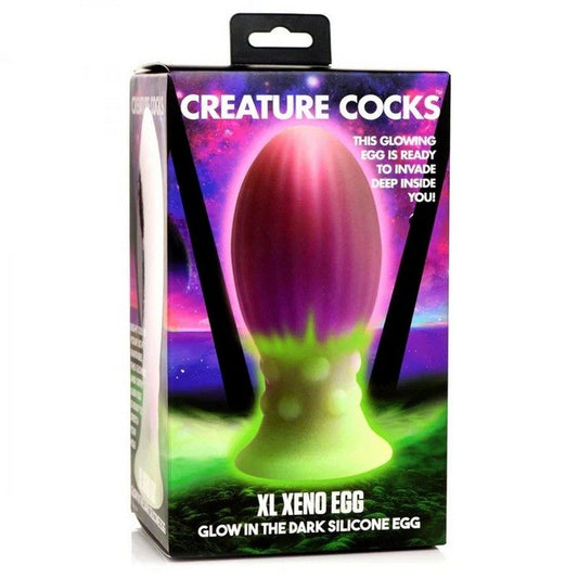 Creature Cocks XL Xeno Glowing Silicone Egg