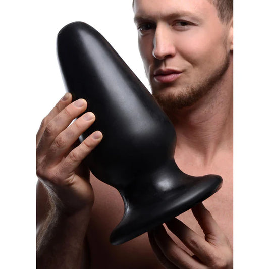 Gigantor XXXL Tapered Butt Plug – Black Extreme-Size Anal Plug (12.5 Inches)