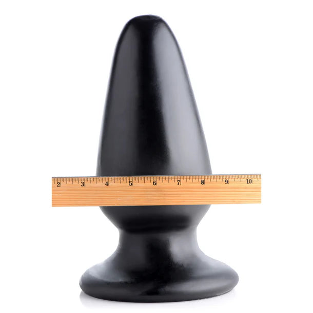 Gigantor XXXL Tapered Butt Plug – Black Extreme-Size Anal Plug (12.5 Inches)