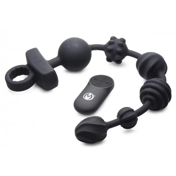 Master Series 10X Dark Rattler Vibrating Silicone Beads