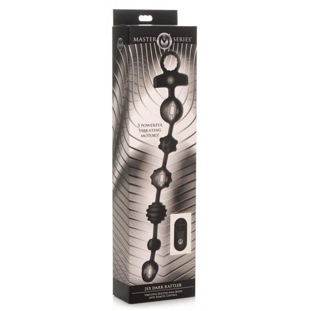 Master Series 10X Dark Rattler Vibrating Silicone Beads