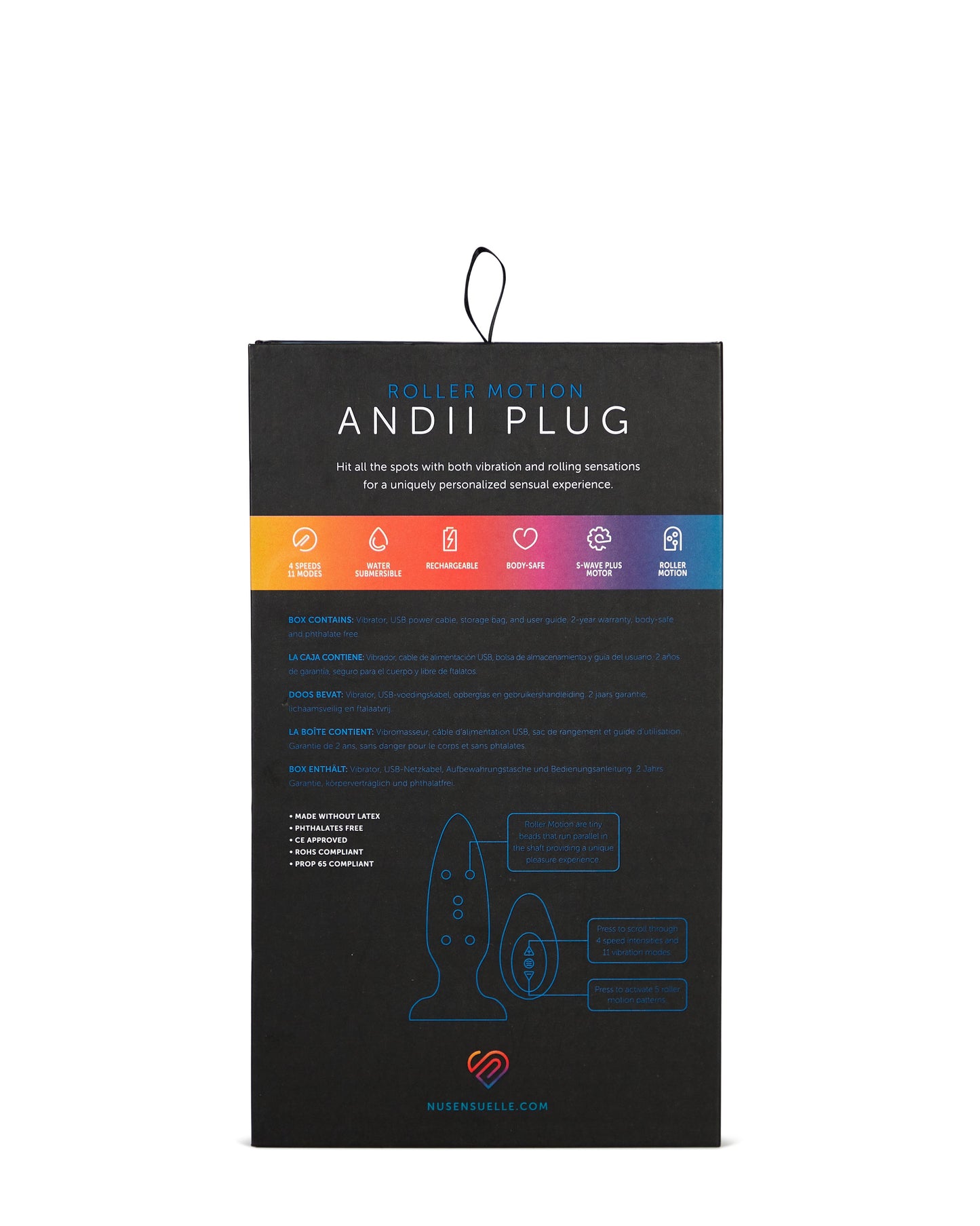 Nu Sensuelle AndII Plug - Navy Blue
