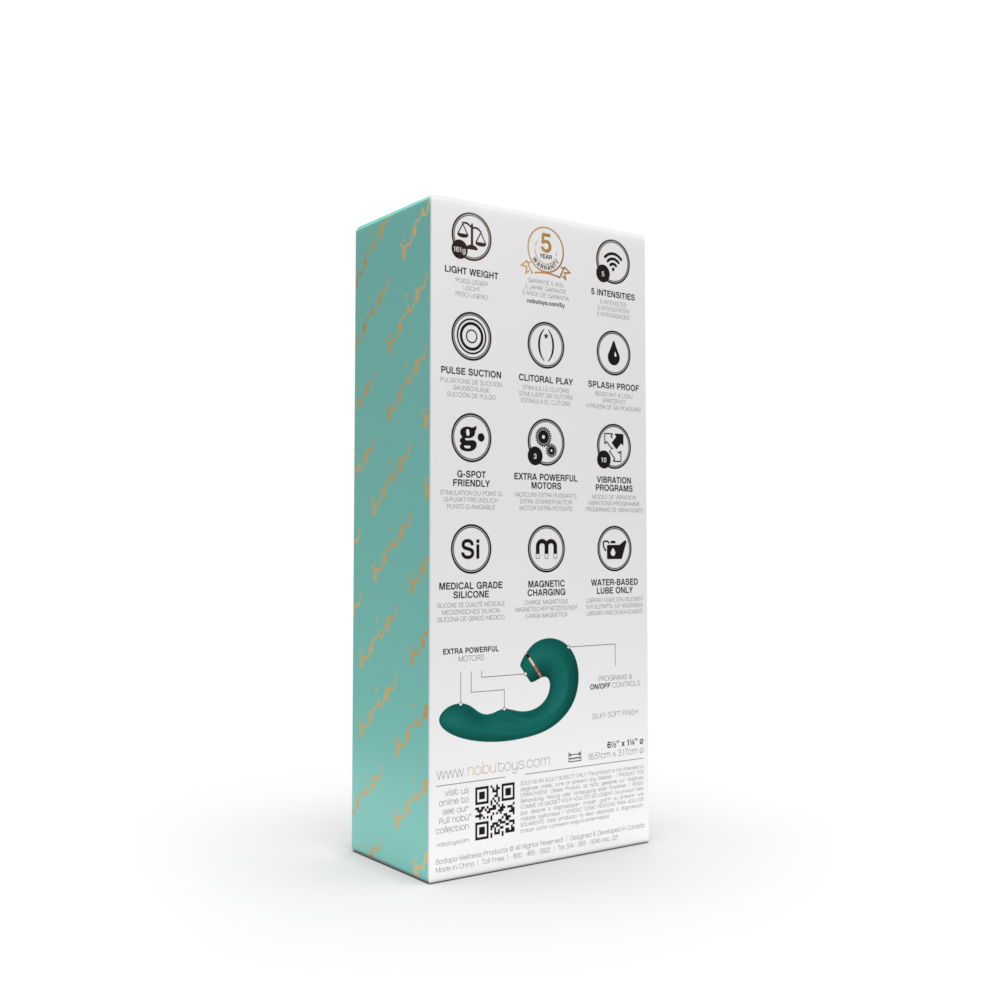 NOBÜ Aria Tapping Clitoral Stimulator- Emerald