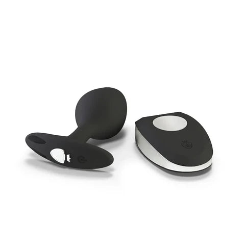 Mystim Rocking Vibe e-stim vibrating prostate plug in black silicone