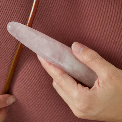 Chakrubs Heart Slim – Rose Quartz Crystal Wand