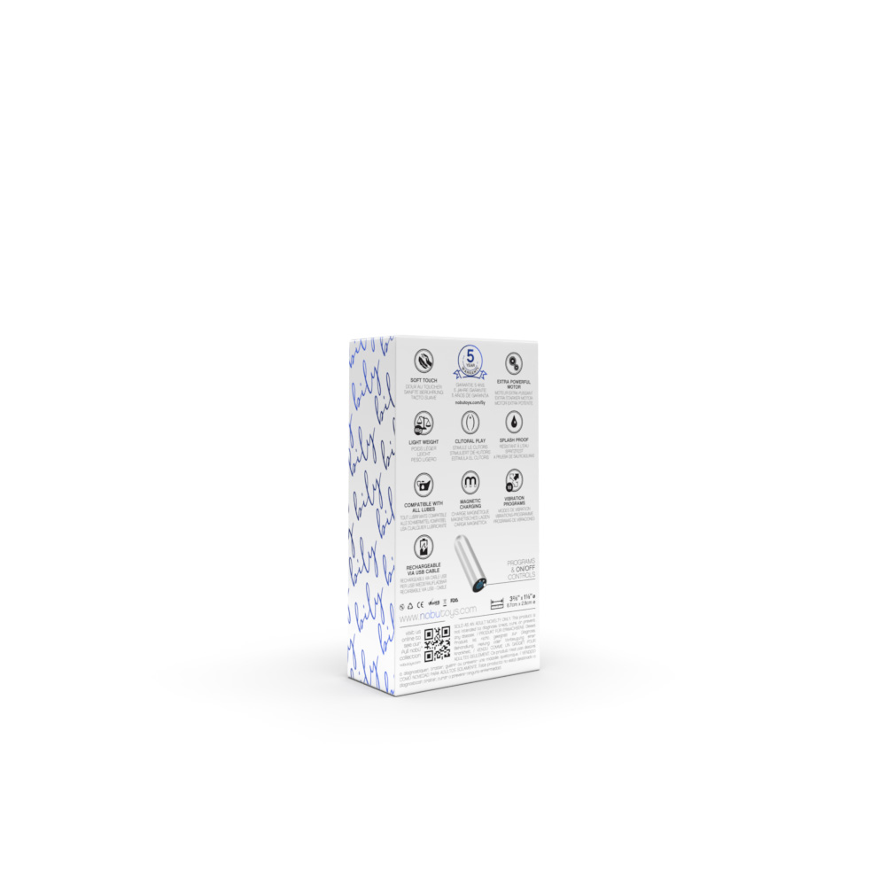 Quiet and compact bullet vibrator with 10 vibration modes