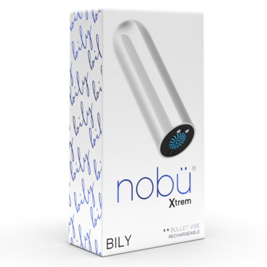 Nobü Bily white bullet vibrator with firm ABS body and sleek finish