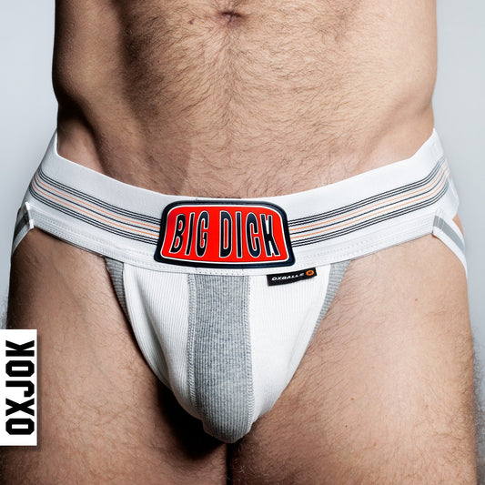 Oxballs Oxjok Big Dick Bulger Jockstrap – White Snow