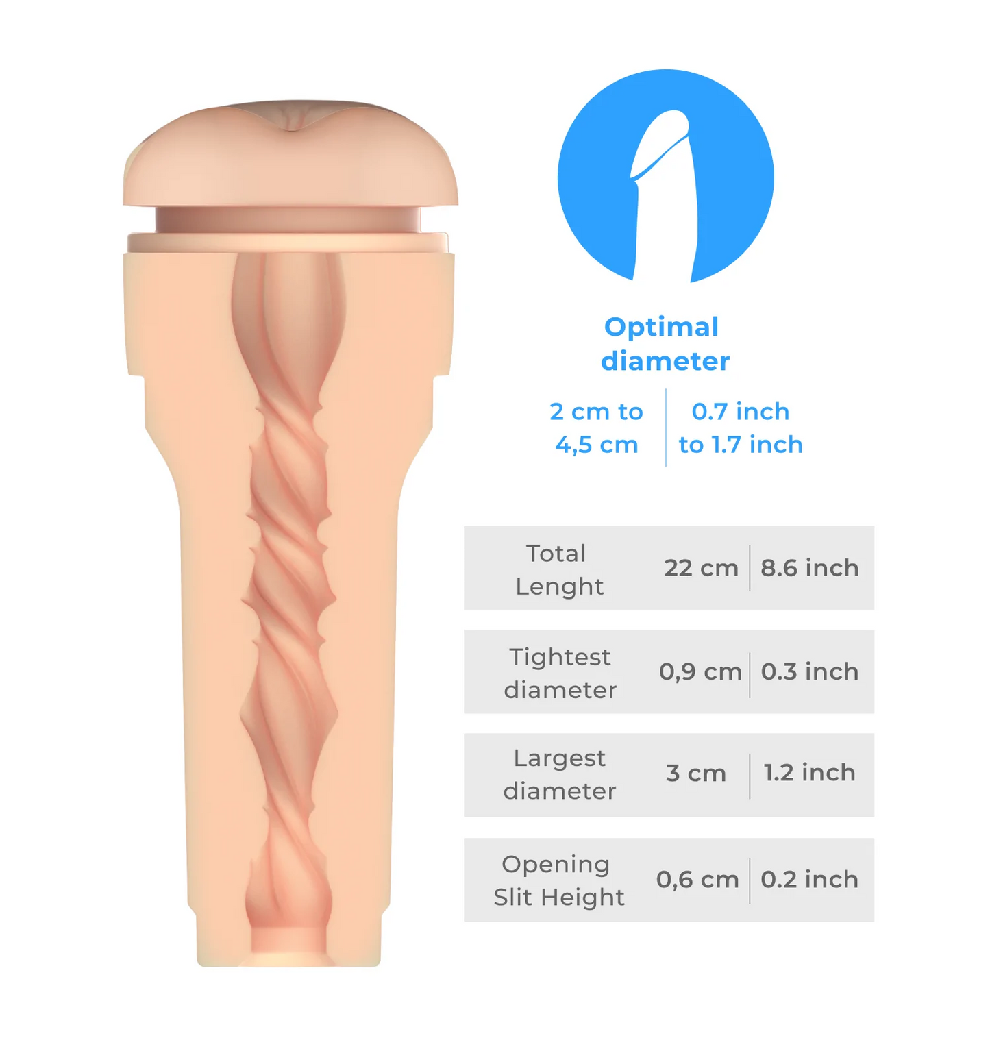 Kiiroo Feel Stroker Butt – Realistic Male Masturbator Sleeve