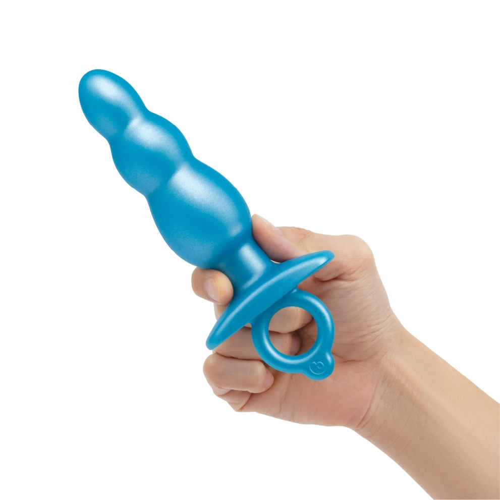 b-Vibe Bounce Beaded Plug – Side View with Finger Ring