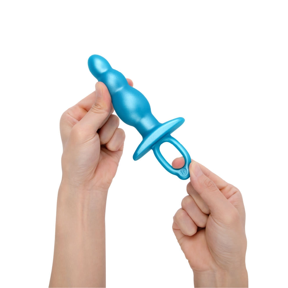 b-Vibe Bounce Beaded Plug – Side View with Finger Ring