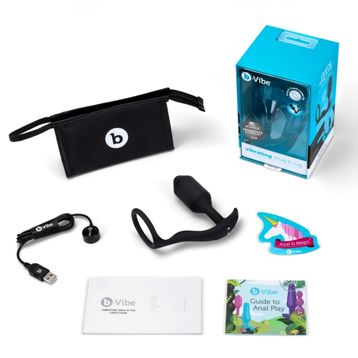 b-Vibe hybrid anal toy with 3-in-1 stimulation design