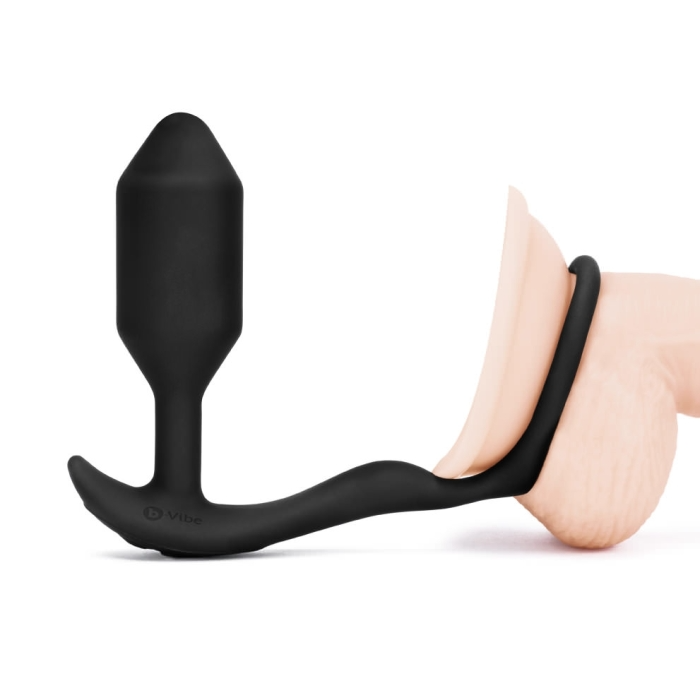 b-Vibe hybrid anal toy with 3-in-1 stimulation design