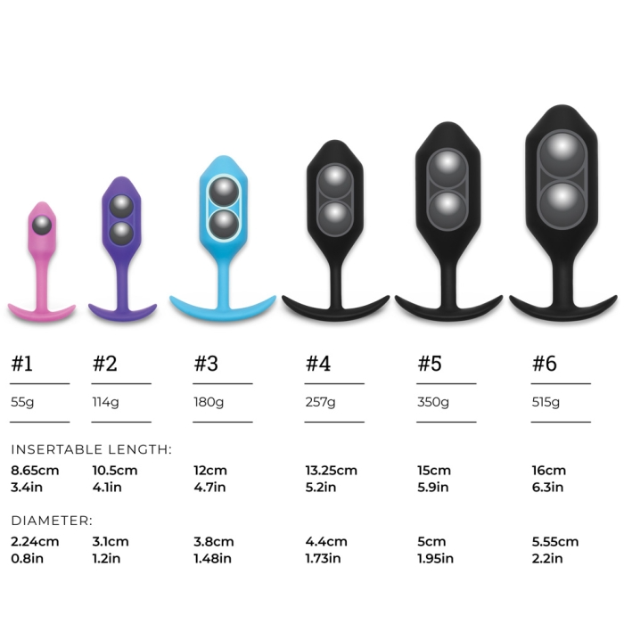 b-Vibe Snug Plug 4 Weighted Butt Plug