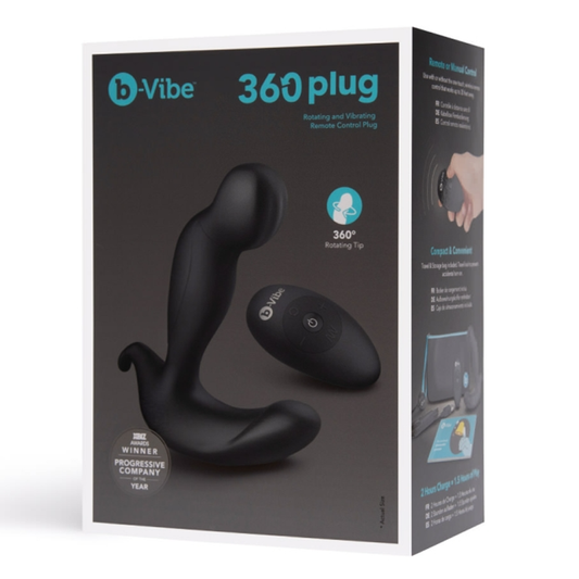 b-Vibe 360 Plug – Remote-Controlled Vibrating & Rotating Anal Toy with Perianal Stimulation