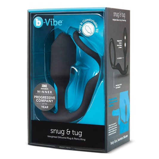b-Vibe Snug & Tug shown with storage case