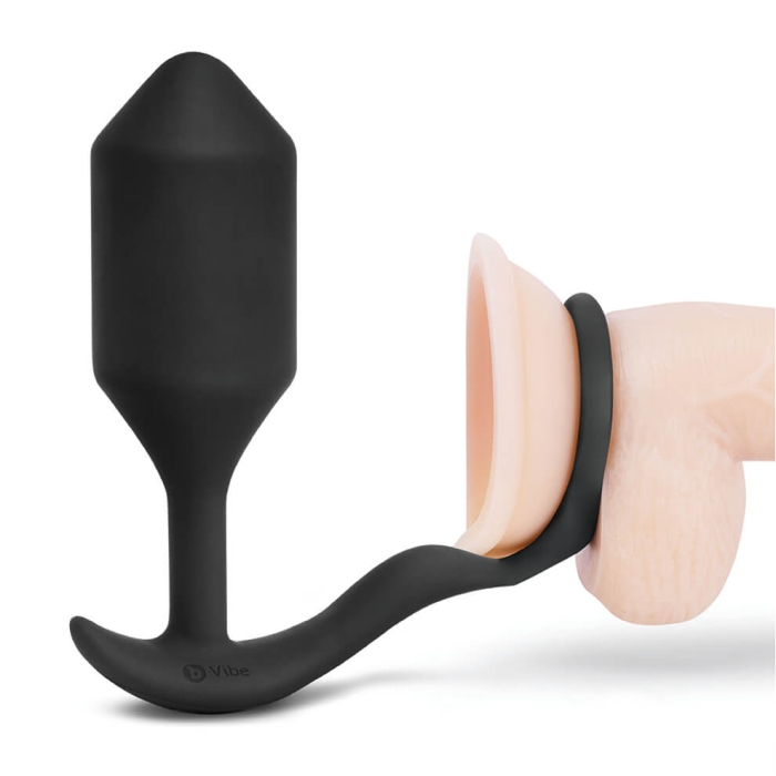 b-Vibe Snug & Tug shown with storage case