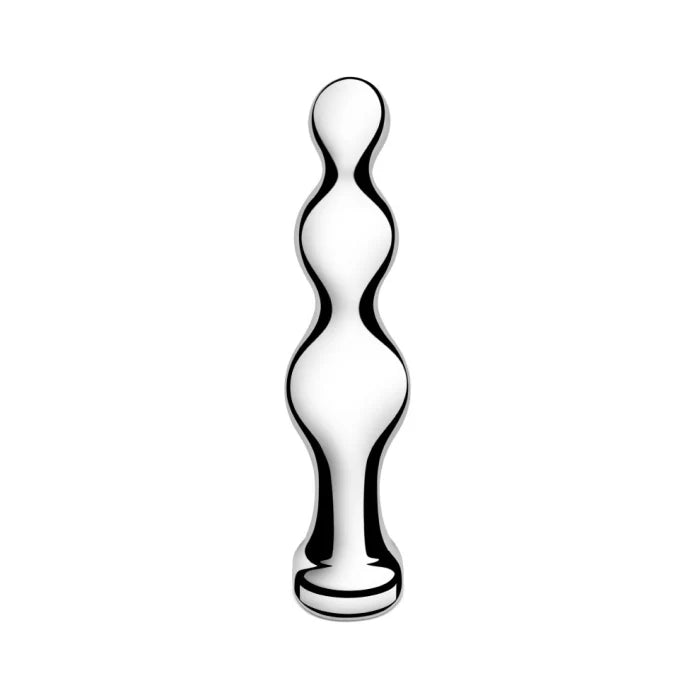 b-Vibe Stainless Steel Anal Beads – Weighted 3-Bead Design for Deep Anal Fulfillment