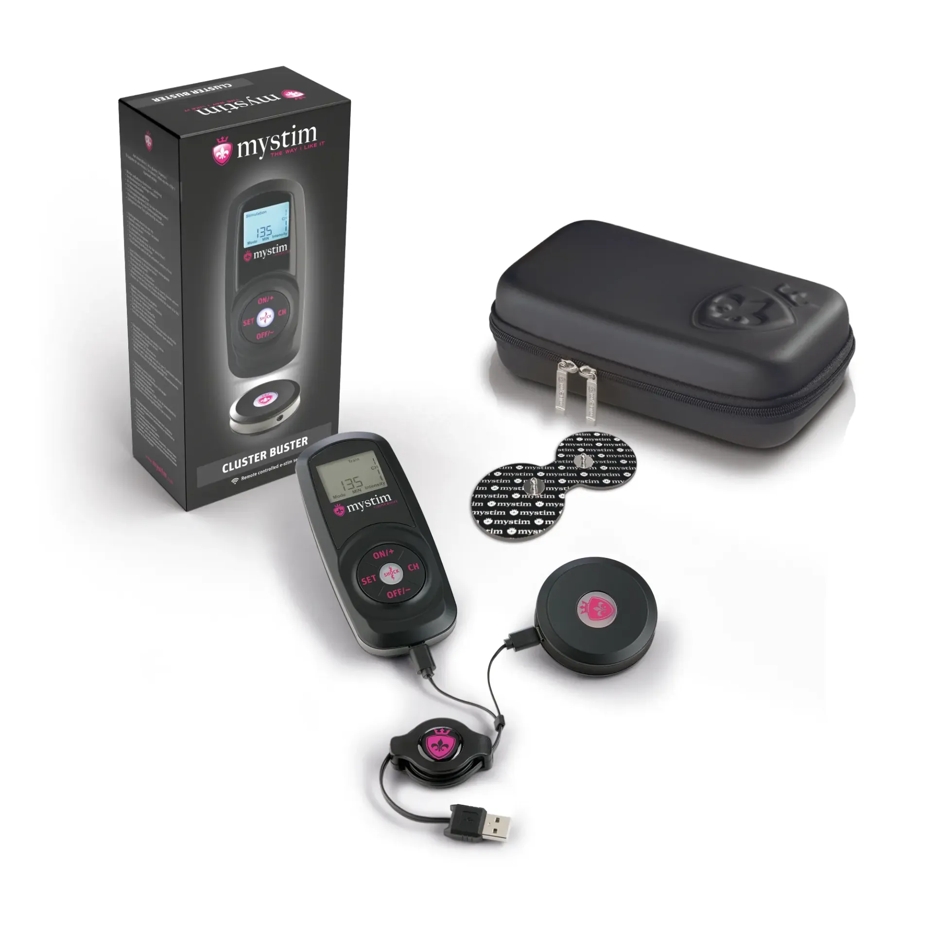 Mystim Cluster Buster, wireless eStim device starterkit