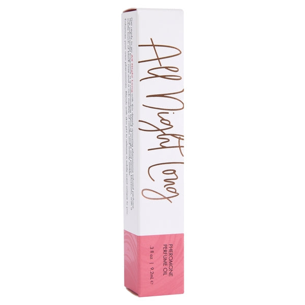 Roll-on bottle of CG All Night Long Pheromone Perfume Oil with elegant packaging – 0.3oz / 9.2mL