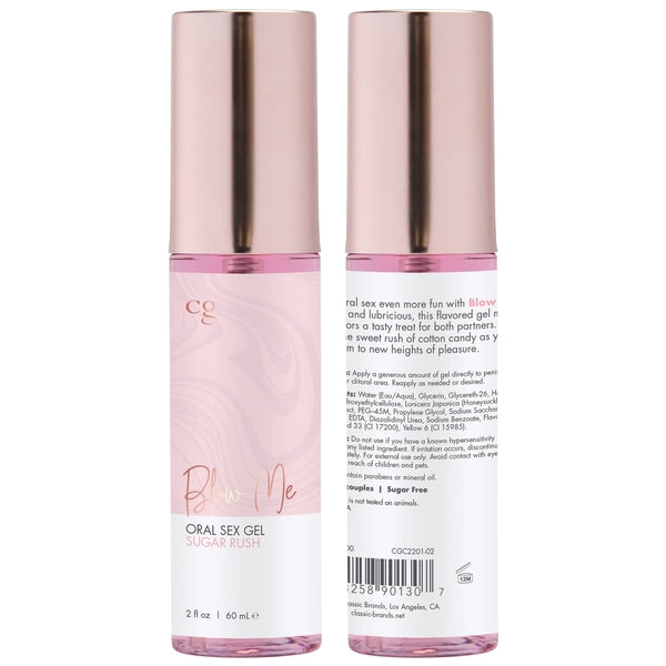 CG BLOW ME Oral Sex Gel - Sugar Rush - 2oz / 60mL