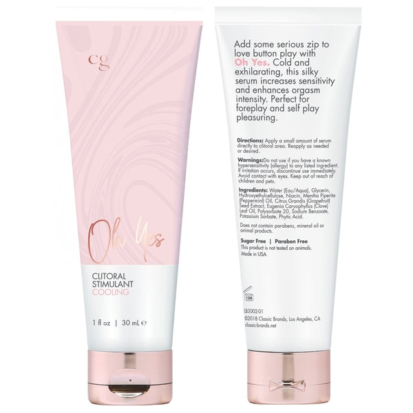 CG Oh Yes Cooling Clitoral Stimulant – 1oz / 30mL