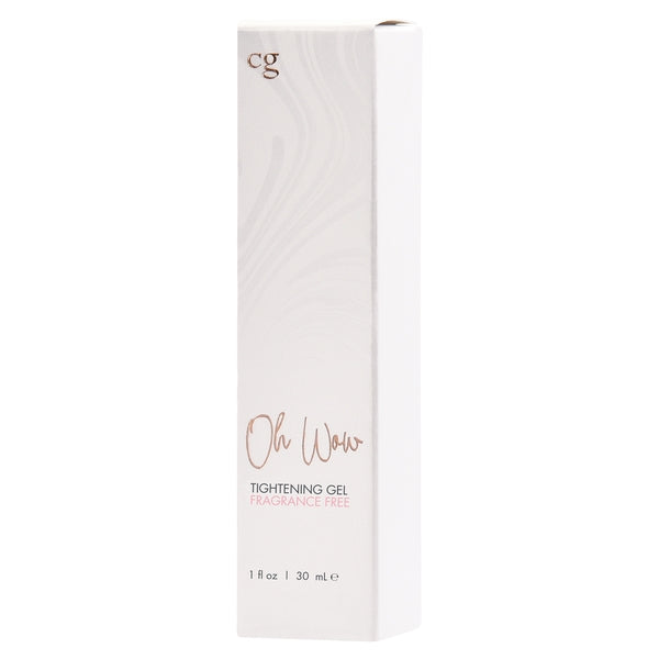 CG Oh Wow Tightening Gel – 1oz tube with pink label, body-safe formula for vaginal tightening and enhanced intimacy.