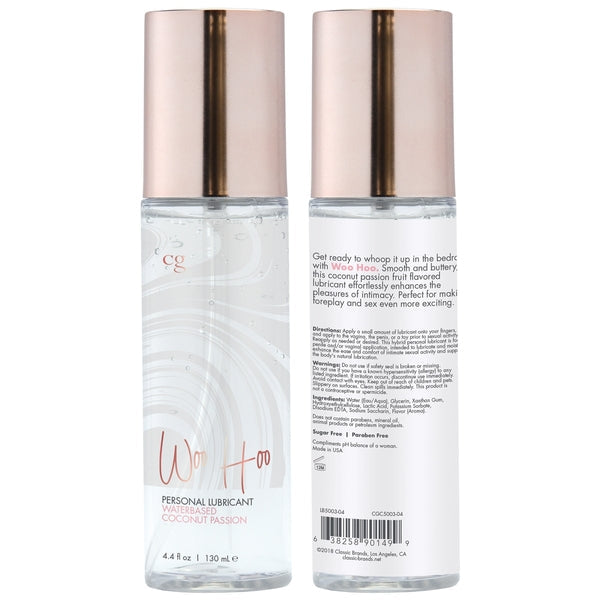 CG Woo Hoo Water-Based Personal Lubricant – Coconut Passion