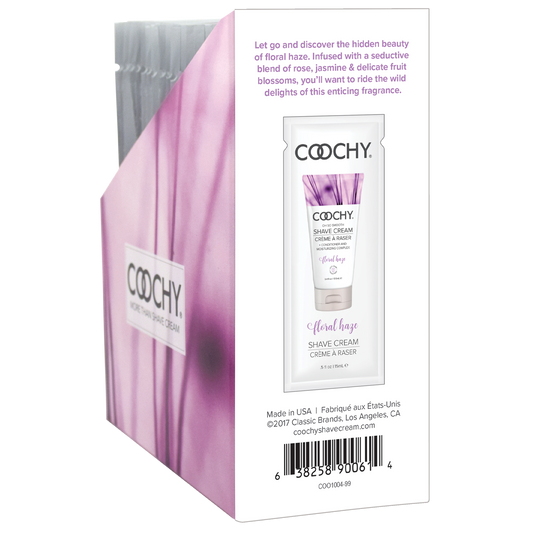Coochy Shave Cream Floral Haze 24pc – 15ml Travel Shave Cream